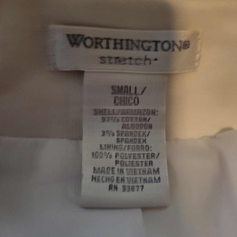 Worthington Jacket White sz S - Picture 4 of 5